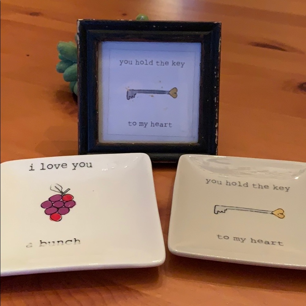 Sentiment trays & frame artwork - NWT Boutique